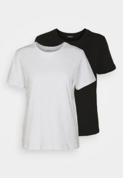 Even&Odd 2 PackT-Shirt BasicBlack/White Donna T-shirt E Top EV421D24J-Q11 -Fashion 83dcae493fa649cab59d8f7f125f075f