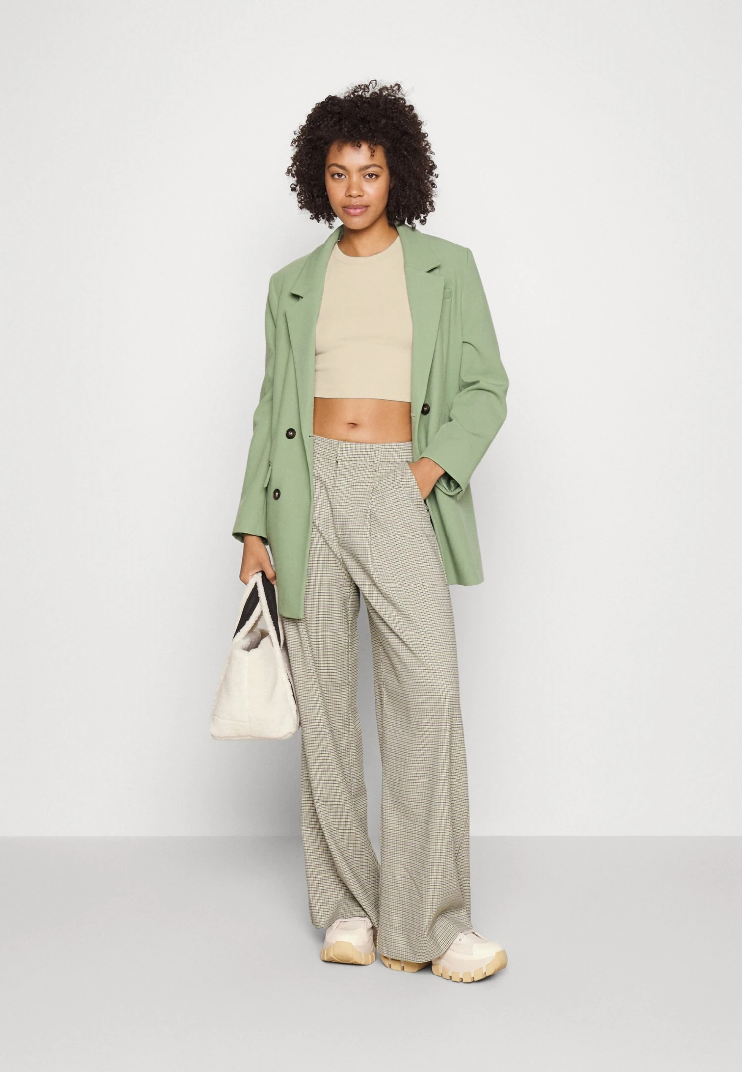 Even&Odd 3 Pack - Top - Beige/Black/Green 1 Even&Odd 3 Pack - Top - Beige/Black/Green