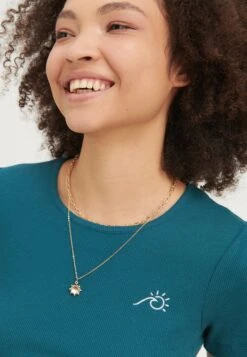 Even&Odd T-Shirt BasicTeal Donna T-shirt E Top EV421D25E-P11 -Fashion 898940690c9344c6aa1fb7a98a620c69