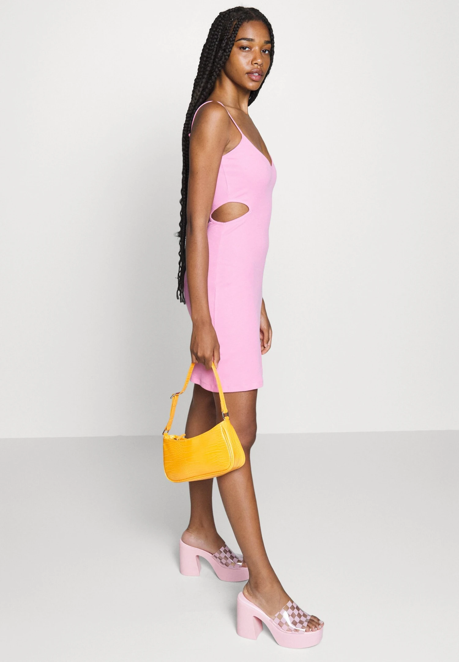 Even&Odd Flare Mini Dress Vestito EstivoPink Donna Vestiti EV421C1CG-J11 5 Even&Odd Flare Mini Dress Vestito EstivoPink Donna Vestiti EV421C1CG-J11 - immagine 5