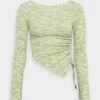 Even&Odd Maglietta A Manica LungaGreen Donna T-shirt E Top EV421D20R-M11