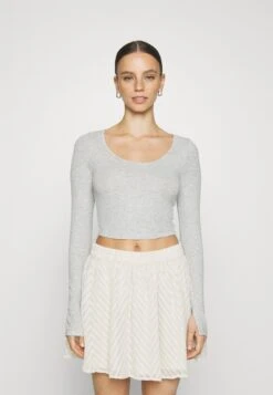 2 PackMaglietta A Manica LungaBlack/Mottled Grey Donna T-shirt E Top EVF21D04X-Q11 -Fashion 940c991a06fa4722bc3eb2917cc8f559