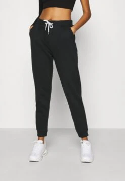 Even&Odd Regular Fit Jogger With ContrastPantaloni SportiviBlack Donna Pantaloni EV421A08P-Q11