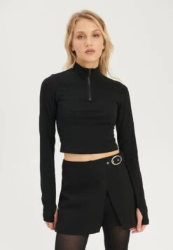 Even&Odd Maglietta A Manica LungaBlack Donna T-shirt E Top EV421D266-Q11