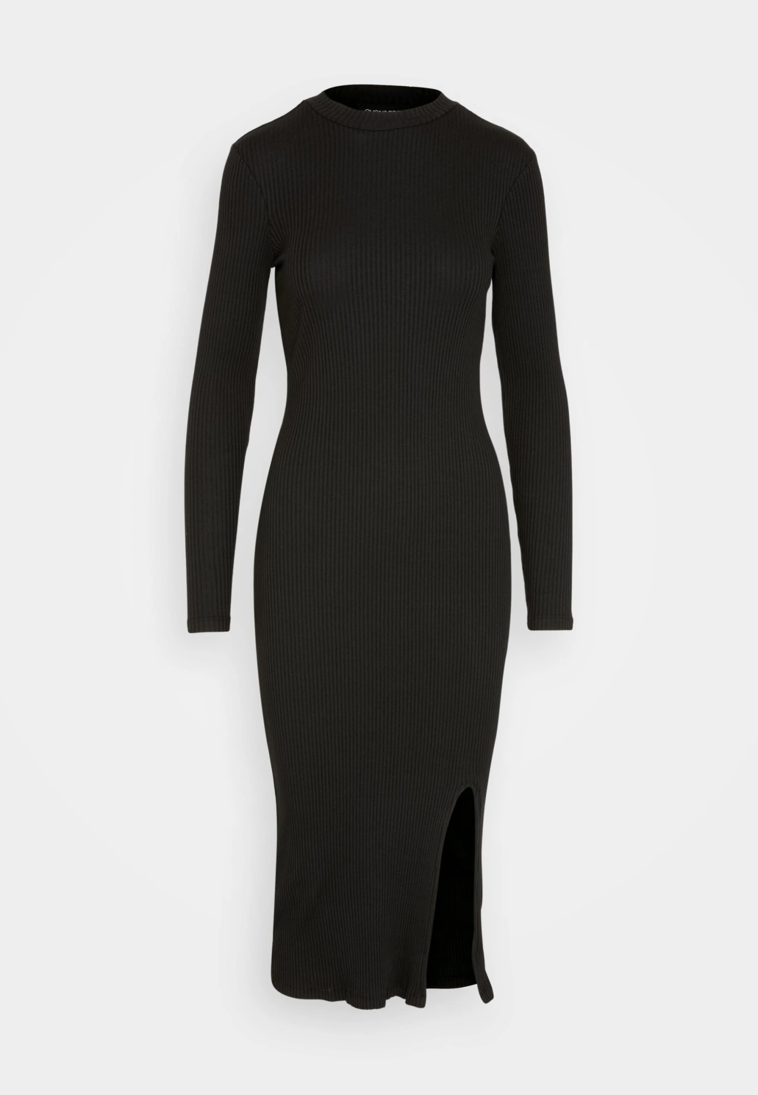 Even&Odd Circ Long Sleeves Midi High Slit Dress - Abito In Maglia - Black 5 Even&Odd Circ Long Sleeves Midi High Slit Dress - Abito In Maglia - Black - immagine 5