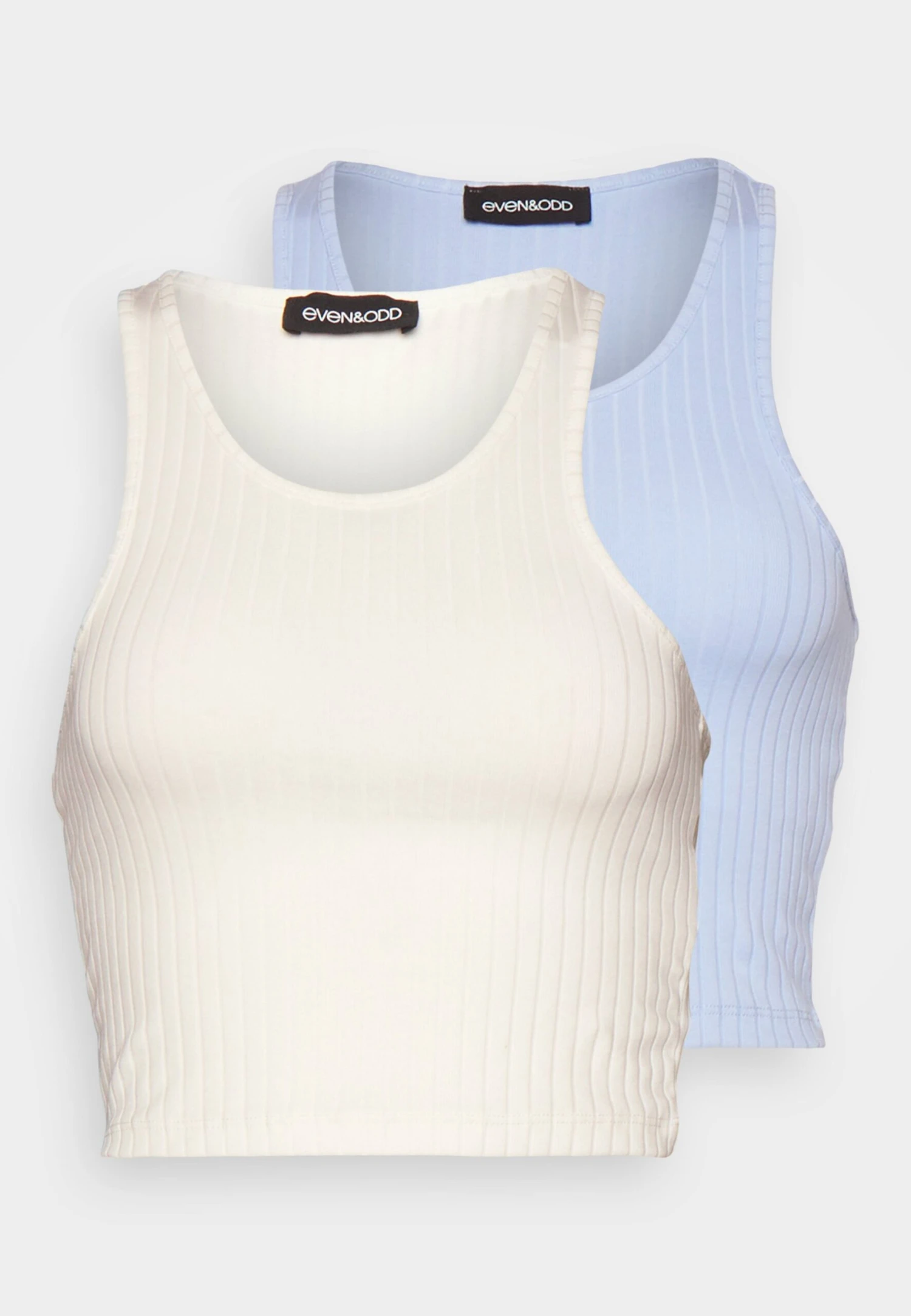 Wide Rib 2 PackTopWhite/Light Blue Donna T-shirt E Top EVF21D04W-A11 5 Wide Rib 2 PackTopWhite/Light Blue Donna T-shirt E Top EVF21D04W-A11 - immagine 5