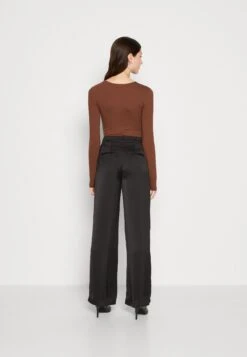 Even&Odd 2 PackMaglietta A Manica LungaBrown/Mottled Light Grey Donna T-shirt E Top EV421D19Z-O11 -Fashion 9c93b49144694b8c9cd3cfe0f06c54eb