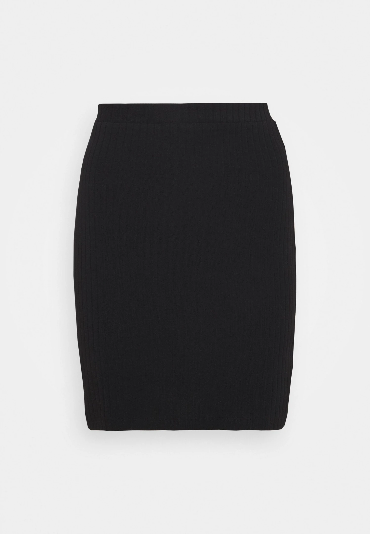Even&Odd Basic Mini Ribbed Skirt - Gonna A Tubino - Black 5 Even&Odd Basic Mini Ribbed Skirt - Gonna A Tubino - Black - immagine 5
