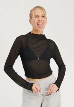 Even&Odd Maglietta A Manica LungaBlack Donna T-shirt E Top EV421D24K-Q11 13 Even&Odd Maglietta A Manica LungaBlack Donna T-shirt E Top EV421D24K-Q11 -Fashion a2b412cc13124a5dbd3acebede6c6eb9