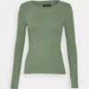 Even&Odd Maglietta A Manica LungaGreen Donna T-shirt E Top EV421D19U-M11