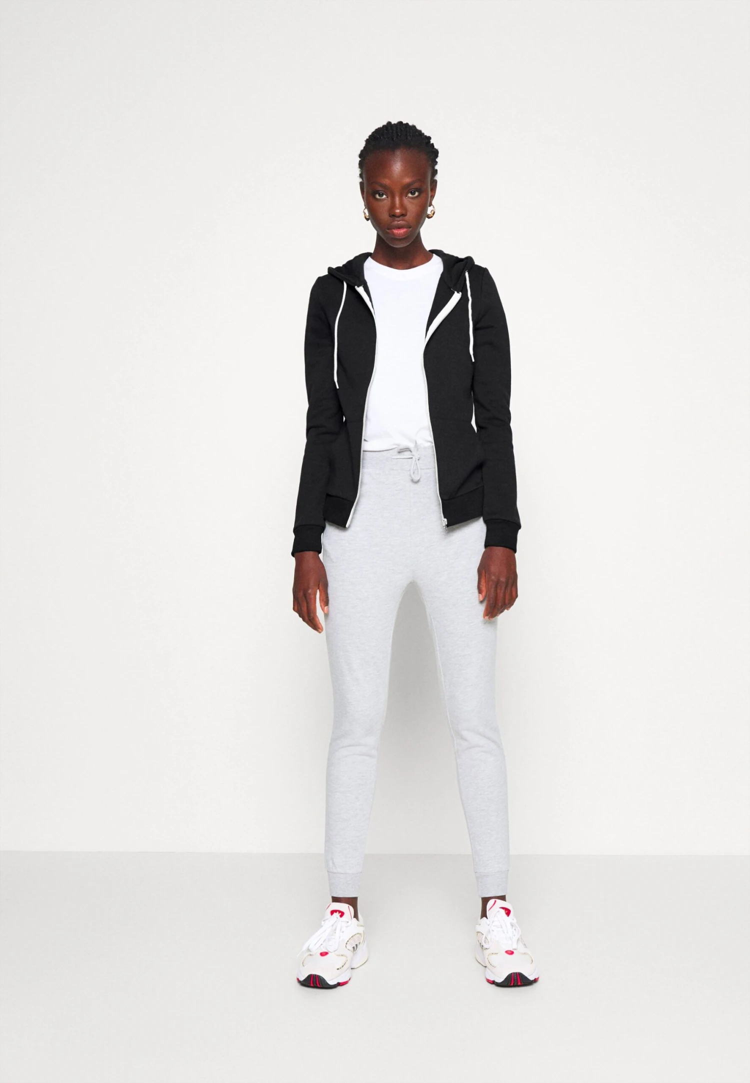 Felpa Con ZipBlack Donna Felpe EVI21J002-Q11 2 Felpa Con ZipBlack Donna Felpe EVI21J002-Q11 - immagine 2