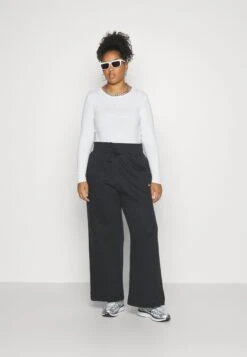 2 PackMaglietta A Manica LungaBlack/White Donna T-shirt E Top EVB21D06A-Q11