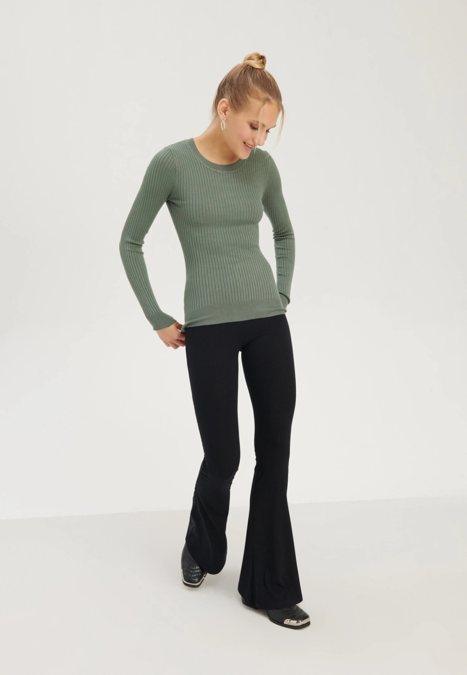 Even&Odd MaglioneLight Green Donna Maglieria EV421I0AQ-M13 2 Even&Odd MaglioneLight Green Donna Maglieria EV421I0AQ-M13 - immagine 2