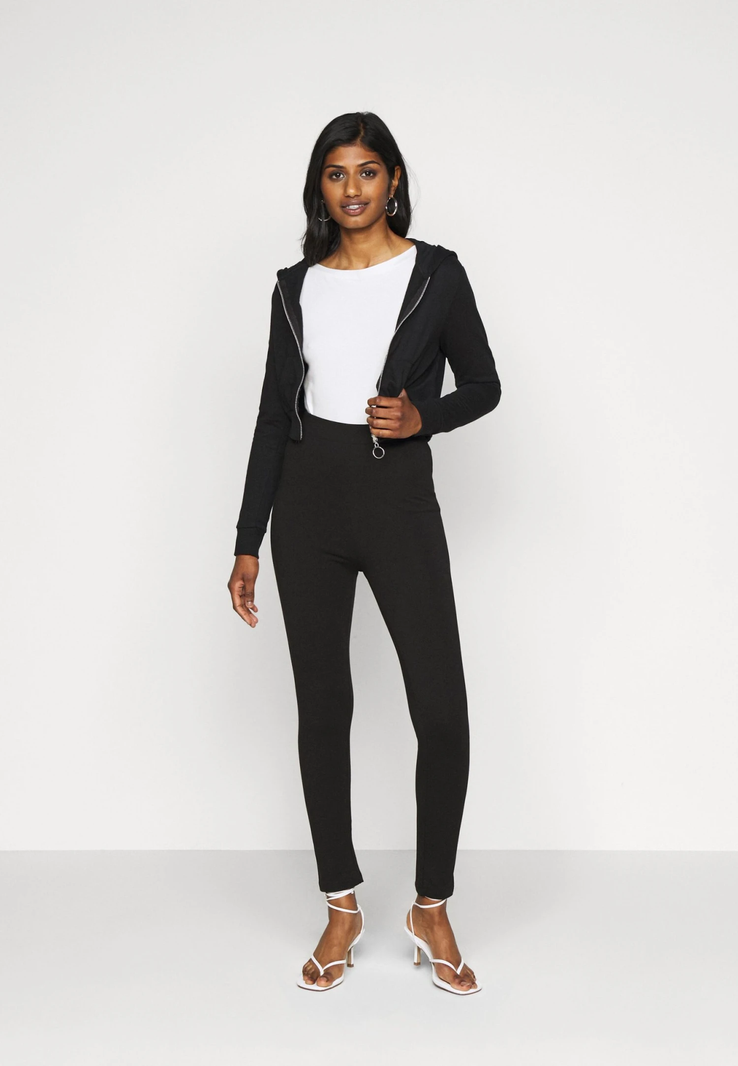 Felpa Con ZipBlack Donna Felpe EVF21J002-Q11 2 Felpa Con ZipBlack Donna Felpe EVF21J002-Q11 - immagine 2