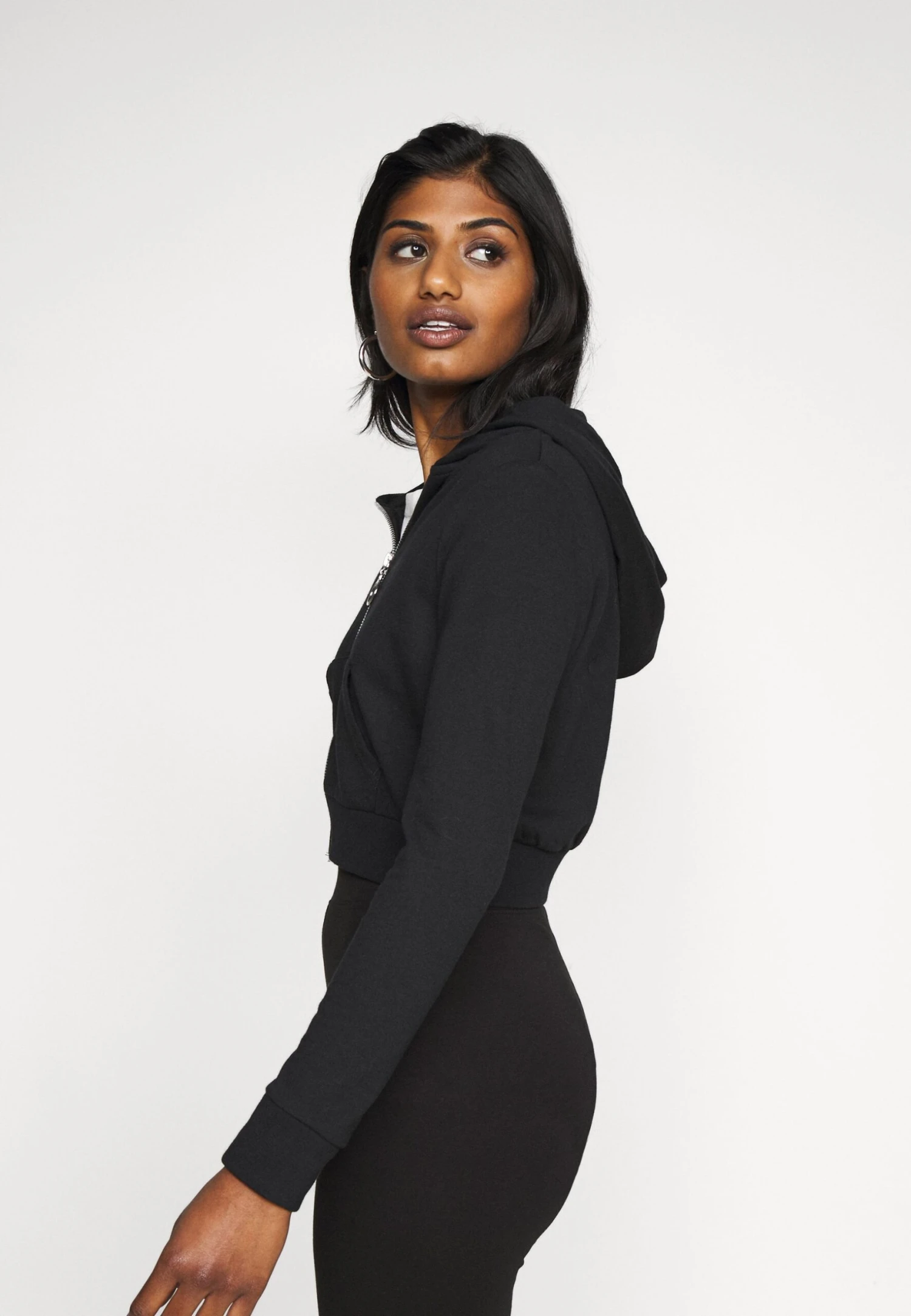 Felpa Con ZipBlack Donna Felpe EVF21J002-Q11 4 Felpa Con ZipBlack Donna Felpe EVF21J002-Q11 - immagine 4