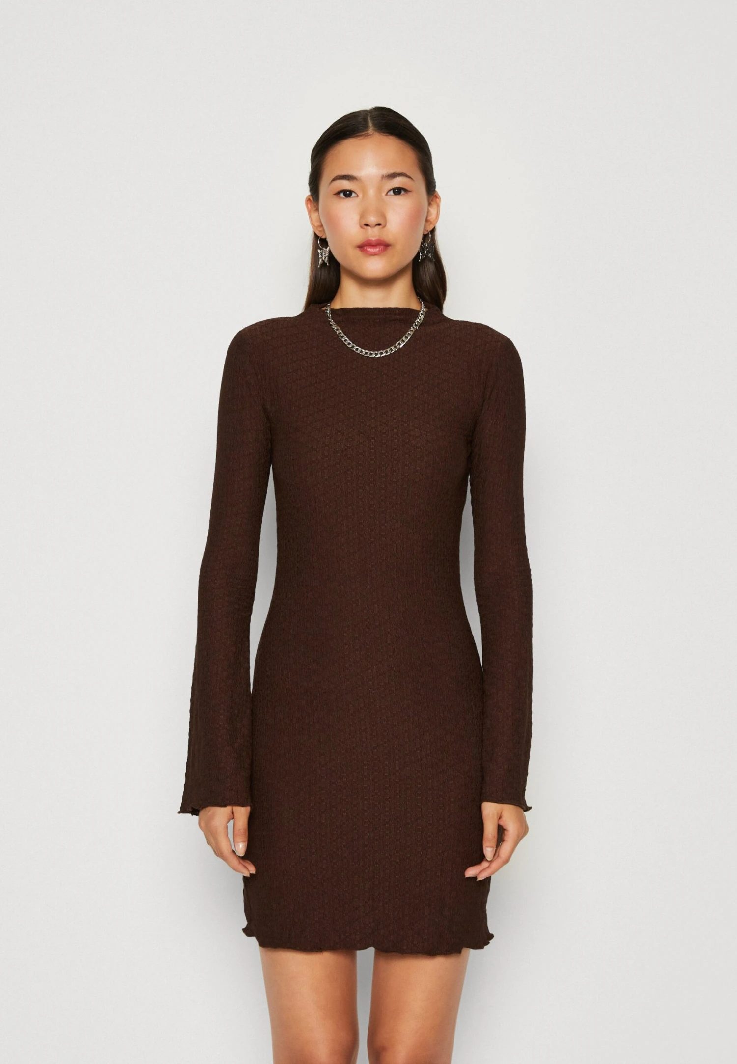 Even&Odd Vestito Di Maglina - Dark Brown 1 Even&Odd Vestito Di Maglina - Dark Brown