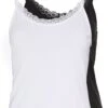 2 PackTopWhite/Black Donna T-shirt E Top EVF21D01Y-A11