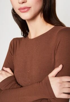 Even&Odd 2 PackMaglietta A Manica LungaBrown/Mottled Light Grey Donna T-shirt E Top EV421D19Z-O11 -Fashion b4d70996a0a44075ad6c67dcb20883bf