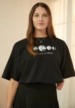 Even&Odd T-Shirt Con StampaBlack Donna T-shirt E Top EV421D1ZB-Q11