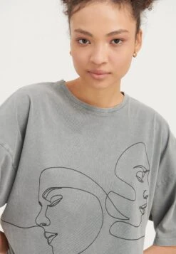 Even&Odd T-Shirt Con StampaGrey Donna T-shirt E Top EV421D25N-Q11 -Fashion bc5d9410d0964f7abdfc81e055f934d4