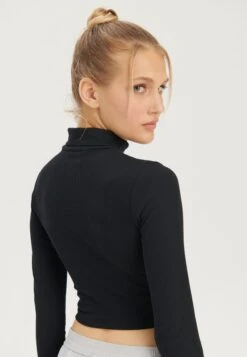 Even&Odd Maglietta A Manica LungaBlack Donna T-shirt E Top EV421D24N-Q11 -Fashion bcfd53be98be430ab52817f0fbc9dc15