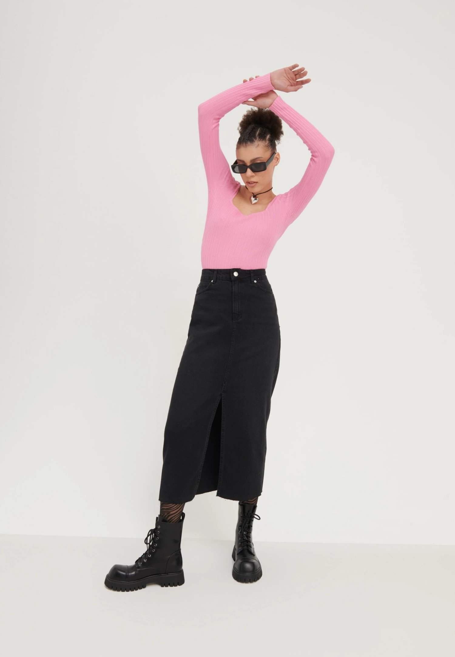 Even&Odd MaglionePink Donna Maglieria EV421I0HD-J11 2 Even&Odd MaglionePink Donna Maglieria EV421I0HD-J11 - immagine 2