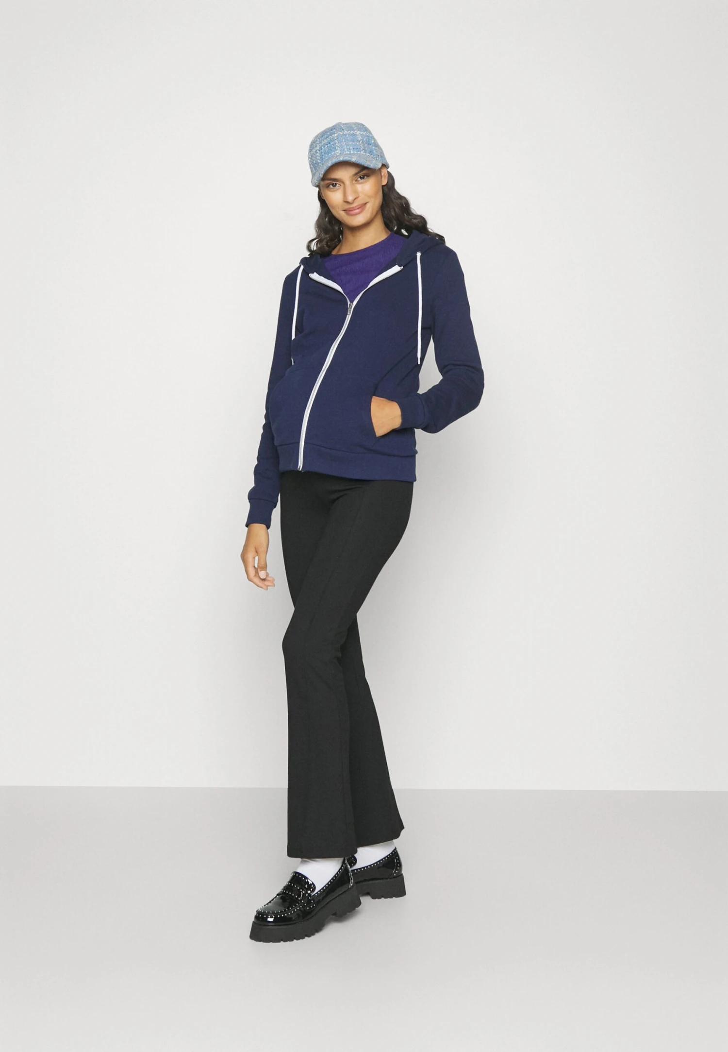 Felpa Con ZipDark Blue Donna Felpe EVO29J002-K11 2 Felpa Con ZipDark Blue Donna Felpe EVO29J002-K11 - immagine 2