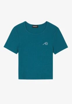 Even&Odd T-Shirt BasicTeal Donna T-shirt E Top EV421D25E-P11 -Fashion bff9f20c4643418f9e0f8c24de8cbc39