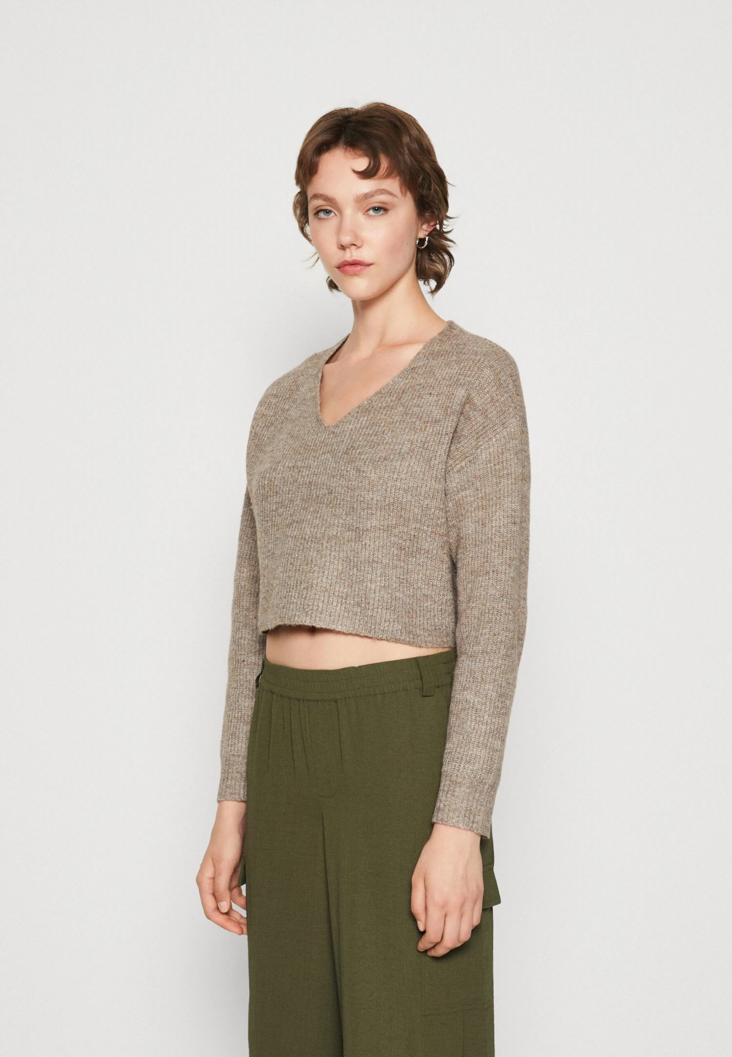 Even&Odd MaglioneMottled Grey/Mottled Beige Donna Maglieria EV421I0DJ-C12 1 Even&Odd MaglioneMottled Grey/Mottled Beige Donna Maglieria EV421I0DJ-C12