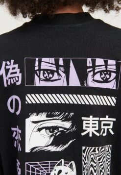 Even&Odd T-Shirt Con StampaBlack Donna T-shirt E Top EV421D25J-Q11 -Fashion cdce195eb52f468dbd3073995361108f