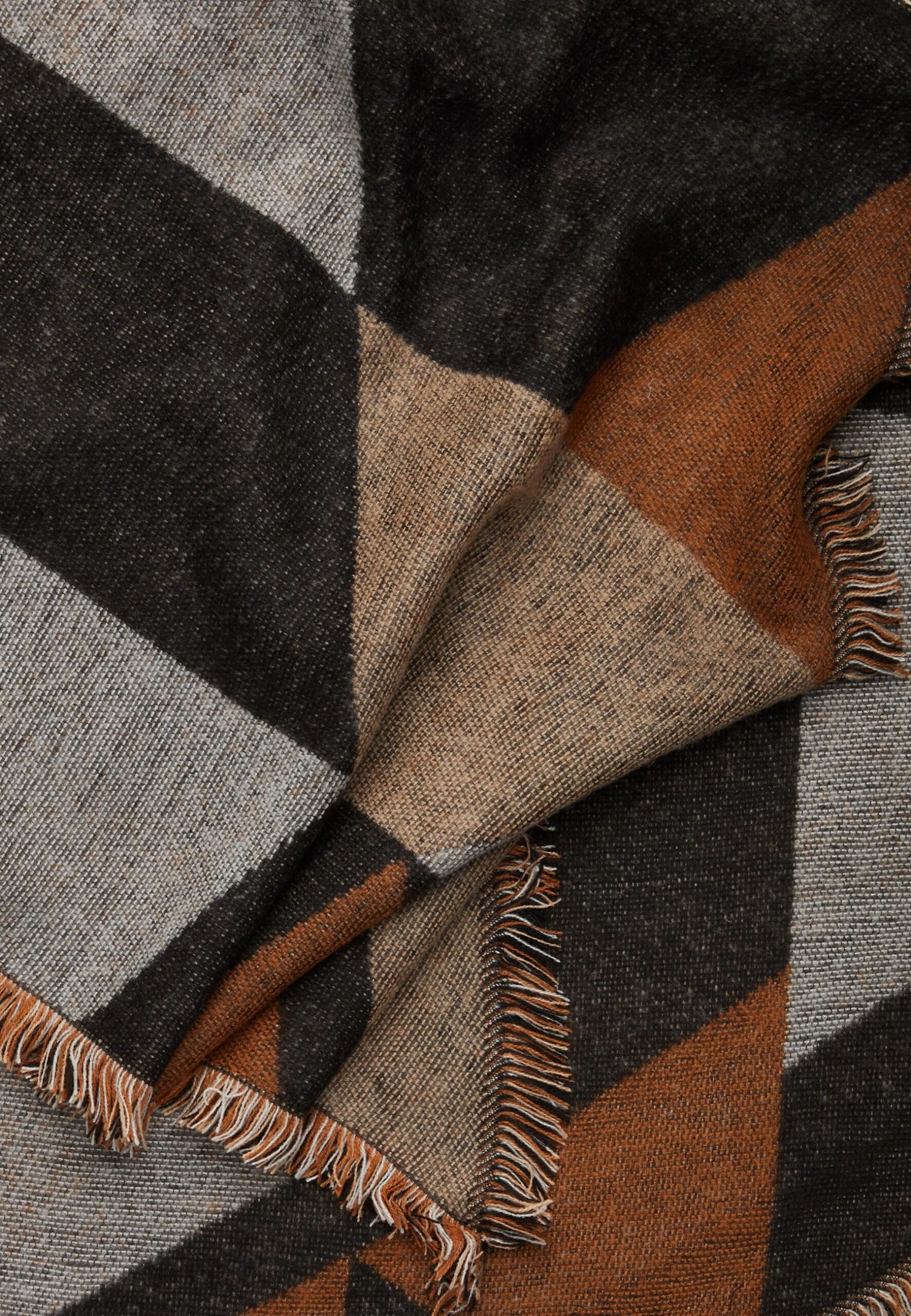 Even&Odd Sciarpa - Copper/Black/Grey 2 Even&Odd Sciarpa - Copper/Black/Grey - immagine 2