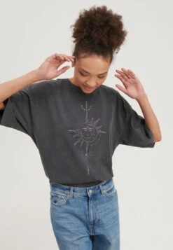 Even&Odd T-Shirt Con StampaBlack Donna T-shirt E Top EV421D25Q-Q11