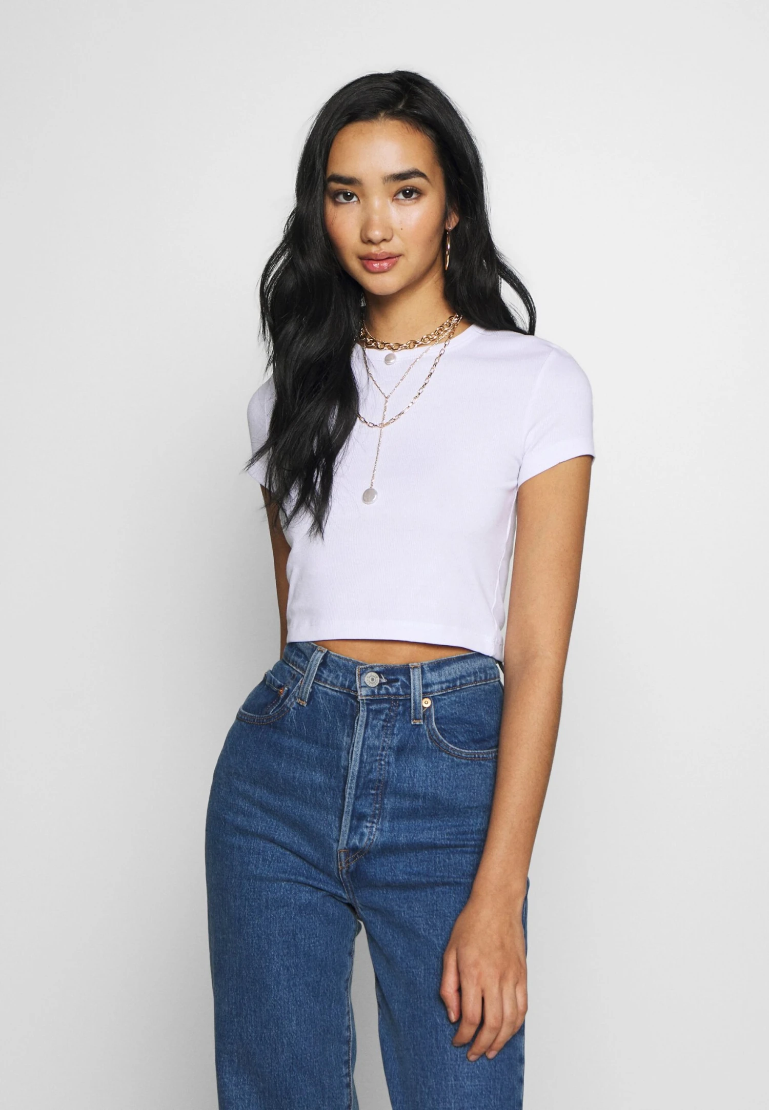 Even&Odd 3 PackT-Shirt BasicWhite/Black/Light Grey Donna T-shirt E Top EV421D1CU-A11 3 Even&Odd 3 PackT-Shirt BasicWhite/Black/Light Grey Donna T-shirt E Top EV421D1CU-A11 - immagine 3