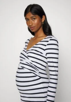 2 Pack NursingMaglietta A Manica LungaBlack White/Mottled Light Grey Donna T-shirt E Top EVO29G00M-Q12 -Fashion e032ee8563694c8abfb62bc8ac916418