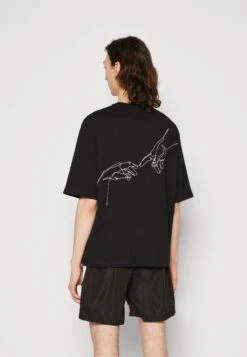 Even&Odd Unisex T-Shirt Con StampaBlack Donna T-shirt E Top EV421000O-Q11