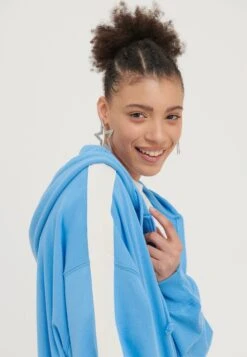 Even&Odd Felpa Con ZipBlue Donna Felpe EV421J0DA-K11 -Fashion e74a6dd4c1c444088db3b003e98c1ca1