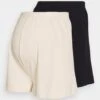 2 Pack ShortsBlack/ Beige Donna Shorts EVO29C000-Q11