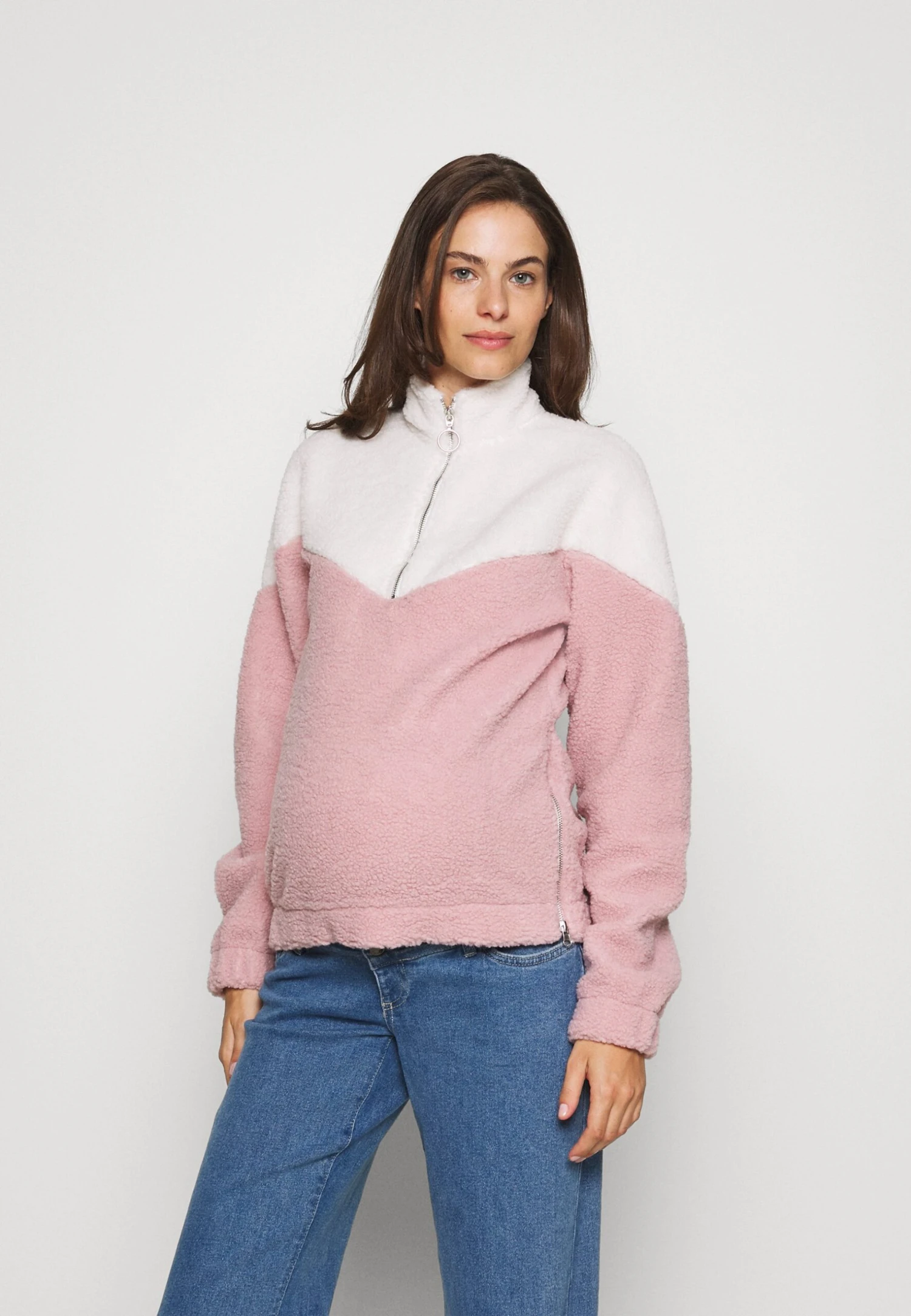 Felpa In PileOff-White/Pink Donna Felpe EVO29J00A-A11 1 Felpa In PileOff-White/Pink Donna Felpe EVO29J00A-A11