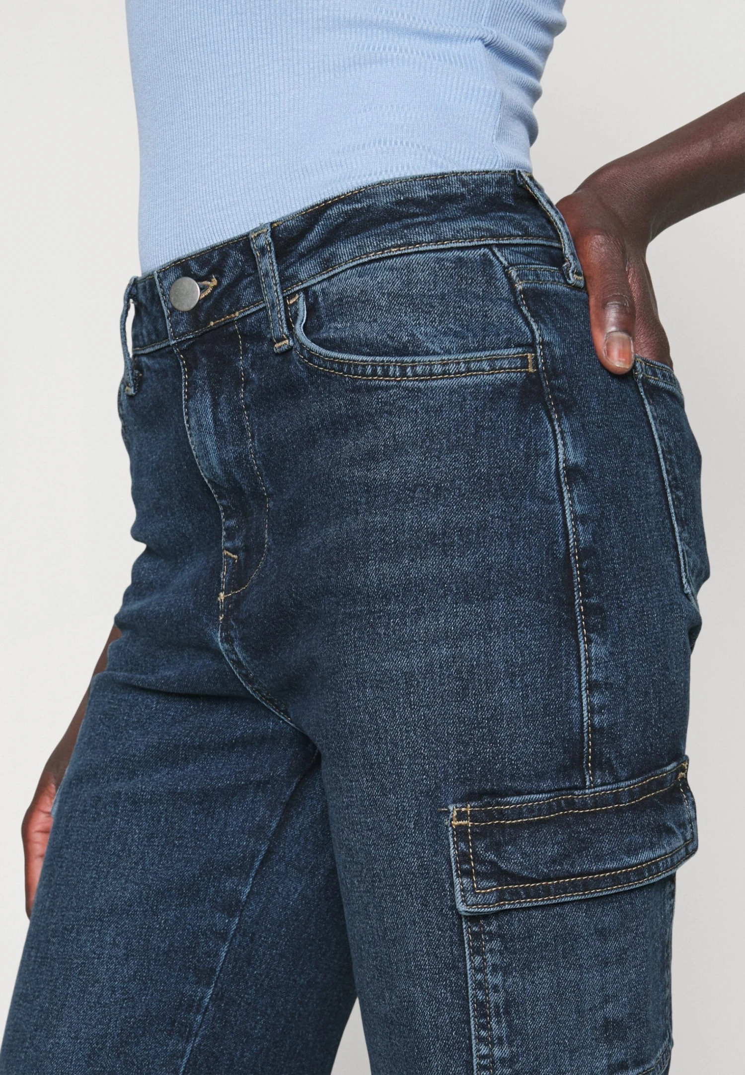 Jeans A ZampaLight Blue Denim Donna Jeans EVI21N009-K11 6 Jeans A ZampaLight Blue Denim Donna Jeans EVI21N009-K11 - immagine 6