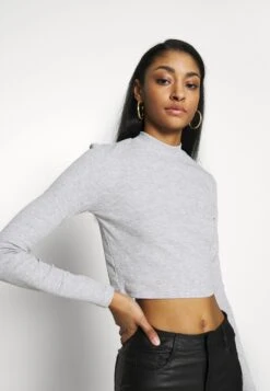 Even&Odd 2 PackMaglietta A Manica LungaLight Grey/Black Donna T-shirt E Top EV421D1A1-C11 -Fashion edd04289c2db4e9ba83e20ae07abccf1