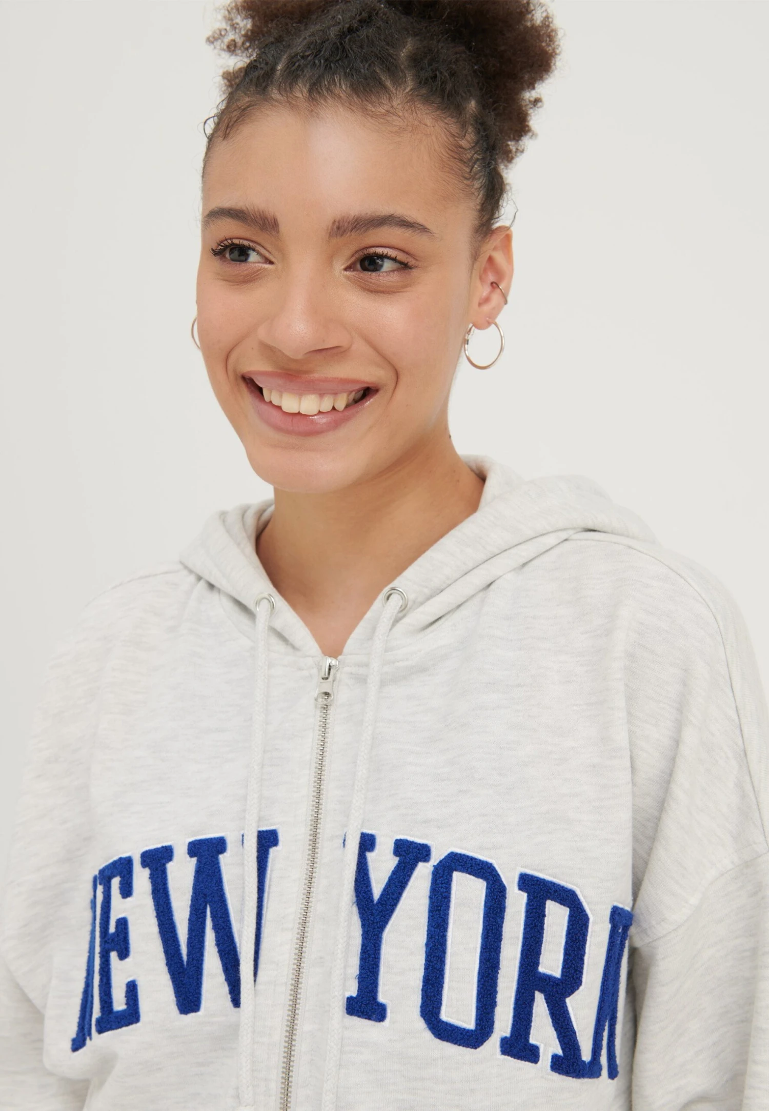 Even&Odd Felpa Con ZipMottled Light Grey Donna Felpe EV421J0DB-C11 5 Even&Odd Felpa Con ZipMottled Light Grey Donna Felpe EV421J0DB-C11 - immagine 5