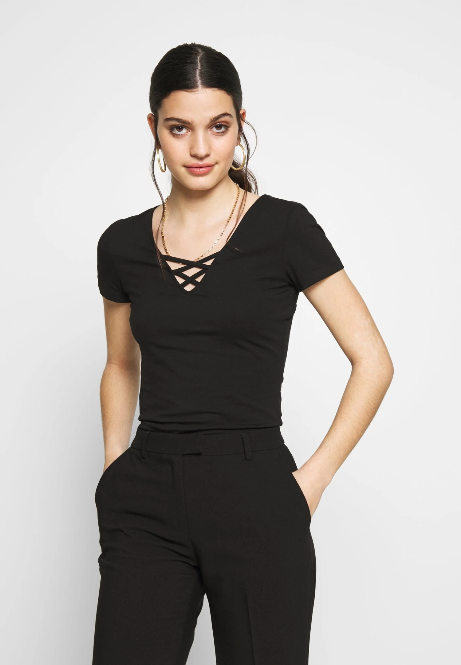 Even&Odd T-Shirt Con StampaBlack Donna T-shirt E Top EV421D1D6-Q11 1 Even&Odd T-Shirt Con StampaBlack Donna T-shirt E Top EV421D1D6-Q11