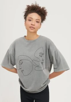 Even&Odd T-Shirt Con StampaGrey Donna T-shirt E Top EV421D25N-Q11