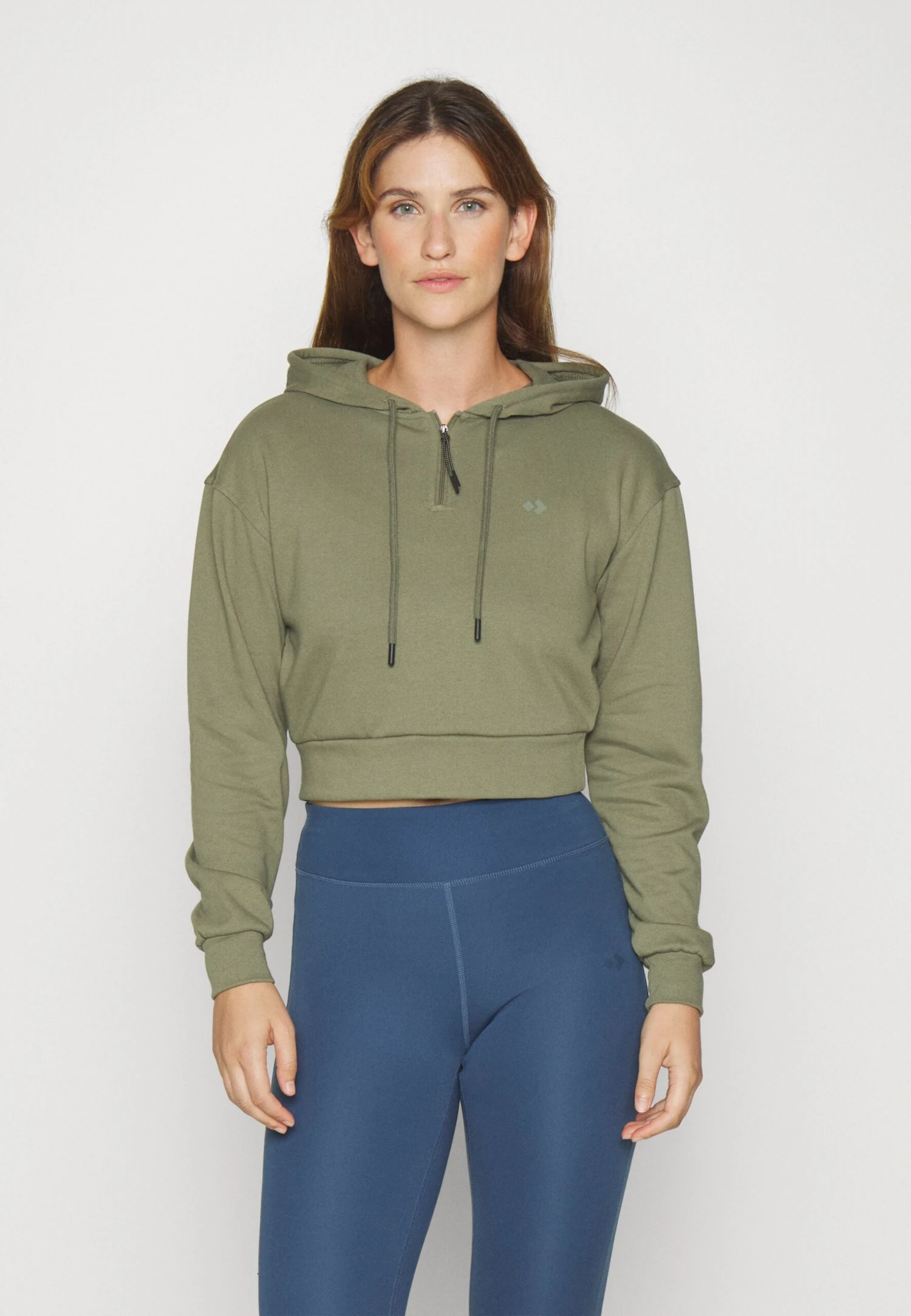 Felpa Con CappuccioOlive Donna Felpe EV941G01B-N11 1 Felpa Con CappuccioOlive Donna Felpe EV941G01B-N11