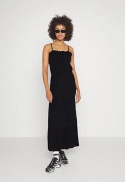 Even&Odd Maxi Dress Tiered Skirt- Vestito Lungo - Black 7 Even&Odd Maxi Dress Tiered Skirt- Vestito Lungo - Black -Fashion f75d84c2844441bdaf37ba3919679e4d