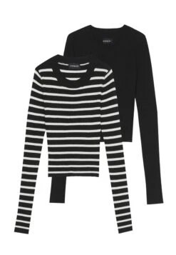 Even&Odd 2 PackMaglioneBlack / Off-White Donna Maglieria EV421I0CK-Q14 -Fashion f7b2e9b43e2f44ac99e5e4f3fa6e6151