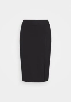 Even&Odd Basic - Midi Skirt With Slit - Gonna A Tubino - Black -Fashion fe0a541acbea4c499c73f8c628cdb7bc